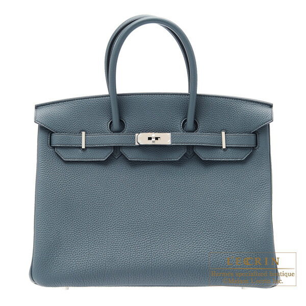 エルメス　バーキン35　ブルーオラージュ　トゴ　シルバー金具　HERMES　Birkin bag 35　Blue orage　Togo leather　Silver hardware