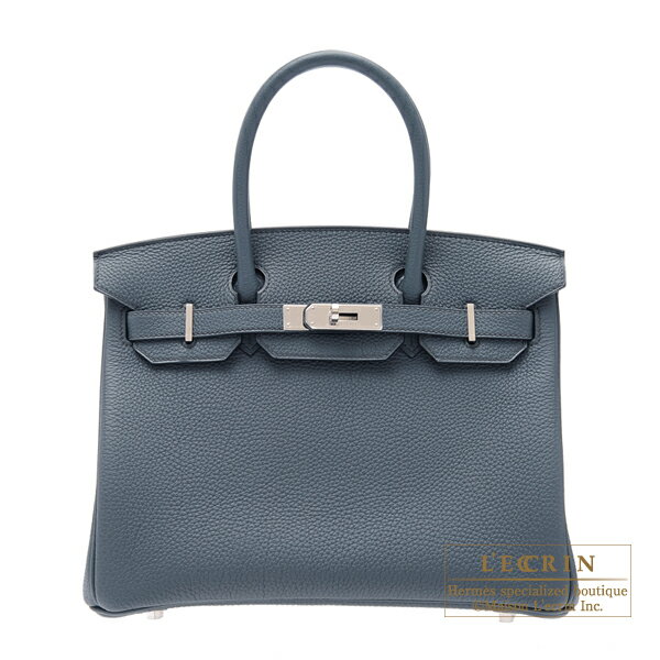 エルメス　バーキン30　ブルーオラージュ　トゴ　シルバー金具　HERMES　Birkin bag 30　Blue orage　Togo leather　Silver hardware