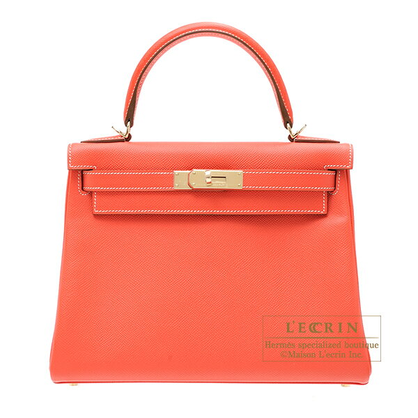 エルメス　キャンディ ケリー28　内縫いローズジャイプール　ヴォーエプソン　シャンパンゴールド金具【Luxury Brand Selection】　Hermes Candy Kelly bag 28 retourneRose jaipur/Indian pink Epsom leatherChampagne Gold hardware