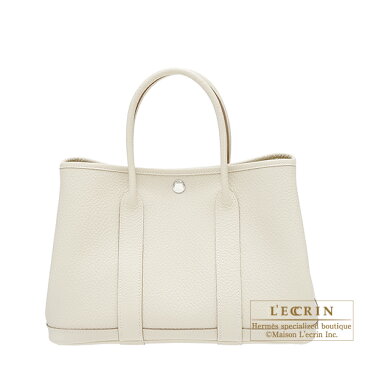 エルメス　ガーデンパーティTPM　クレ　カントリー　シルバー金具　HERMES　Garden Party bag TPM　Craie　Country leather　Silver hardware