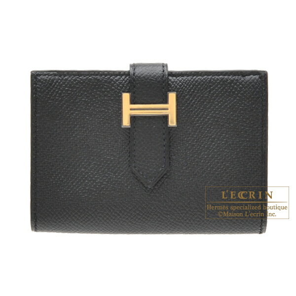 ����᥹���٥��󥫡��ɥ��������֥�å������������ץ��󡡥�����ɶ��HERMES��Bearn card case��Black��Epsom leather��Go...