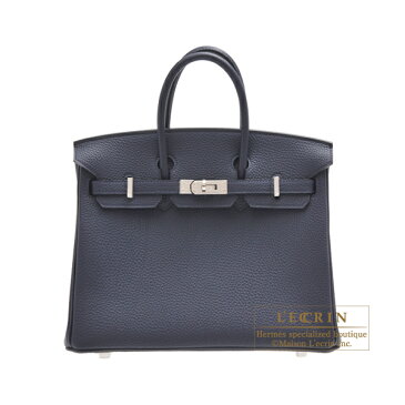 エルメス　バーキン25　ブルーニュイ　トゴ　シルバー金具　HERMES　Birkin bag 25　Blue nuit　Togo leather　Silver hardware