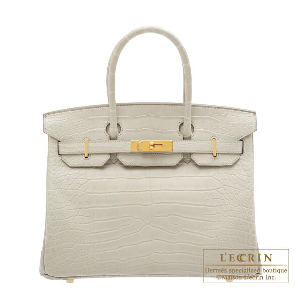 エルメス　バーキン30　ベトン　クロコダイル　アリゲーターマット　ゴールド金具　HERMES　Birkin bag 30　Beton　Matt alligator　crocodile skin　Gold hardware