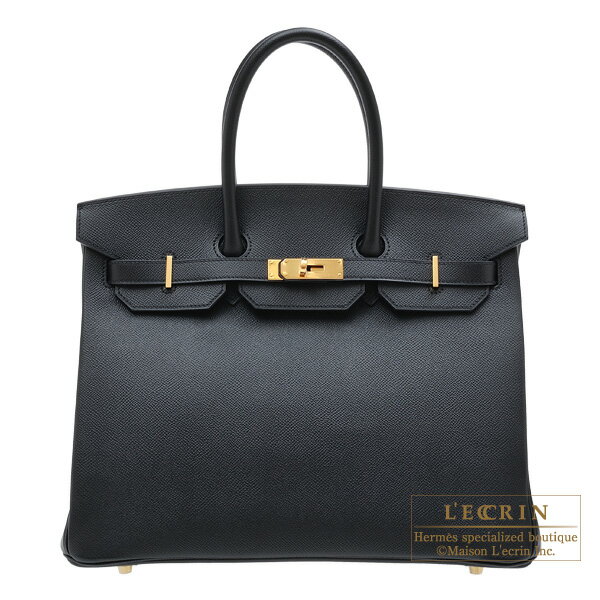 エルメス　バーキン35　ブラック　ヴォーエプソン　ゴールド金具　HERMES　Birkin bag 35　Black　Epsom leather　Gold hardware