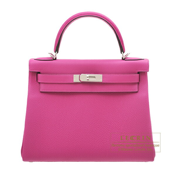 エルメス　ケリー28/内縫い　ローズパープル　トゴ　シルバー金具　HERMES　Kelly bag 28　Retourne　Rose purple　Togo leather　Silver hardware