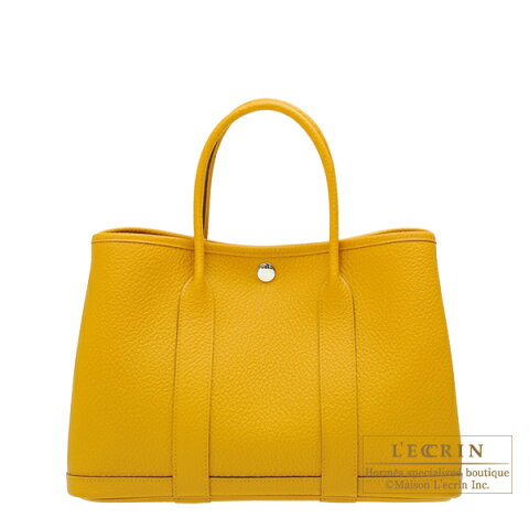 エルメス　ガーデンパーティTPM　ジョーヌアンブル　カントリー　シルバー金具　HERMES　Garden Party bag TPM　Jaune ambre　Country leather　Silver hardware