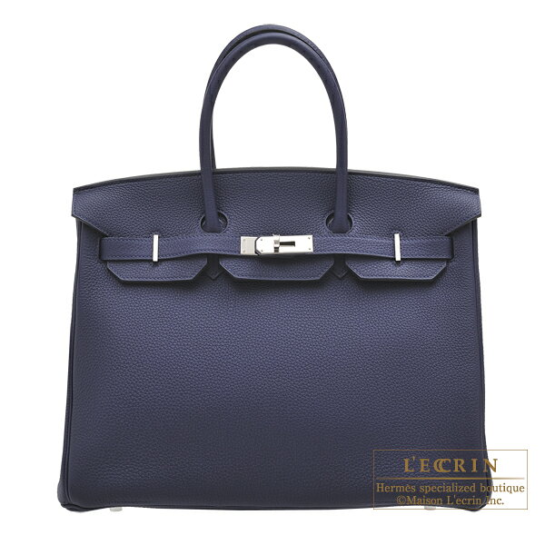 エルメス　バーキン35　ブルーアンクル　トゴ　シルバー金具　HERMES　Birkin bag 35　Blue encre　Togo leather　Silver hardwareのサムネイル