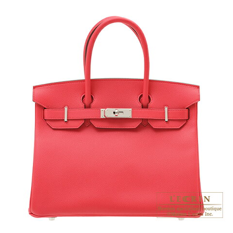 エルメス　バーキン30　ローズエクストリーム　ヴォーエプソン　シルバー金具　HERMES　Birkin bag 30　Rose extreme　Epsom leather　Silver hardware