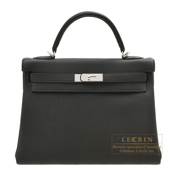 【楽天市場】エルメス ケリー32/内縫い ブラック トゴ シルバー金具 HERMES Kelly bag 32 Retourne Black