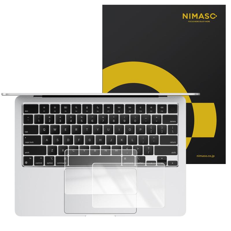 「2枚組」NIMASO MacBook Air 13.6インチ トラックパッド 保護フィルム M4 2025 / M3 2024 / M2 2022 マックブックエアー フィルム さらさら 傷防止 反射低減 気泡防止 NNB24D1214
