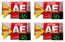 TDK カセットテープ AE 46分 4本 セット AE-46X4F