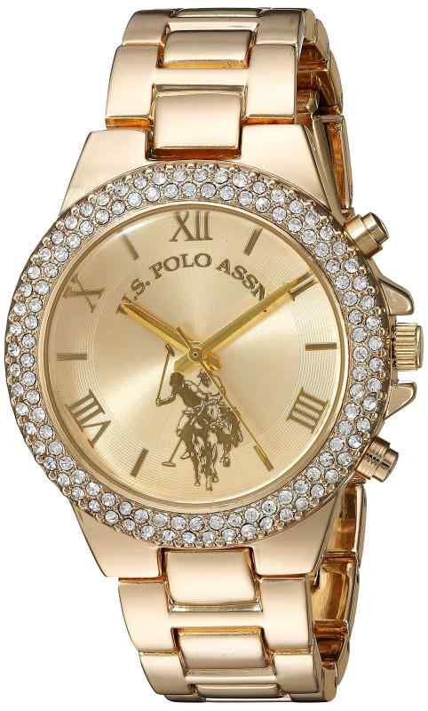 米国ポロ協会。Women 's Quartz Metal and Alloy Casual Watch , Color : gold-toned (モデル: usc40032 )