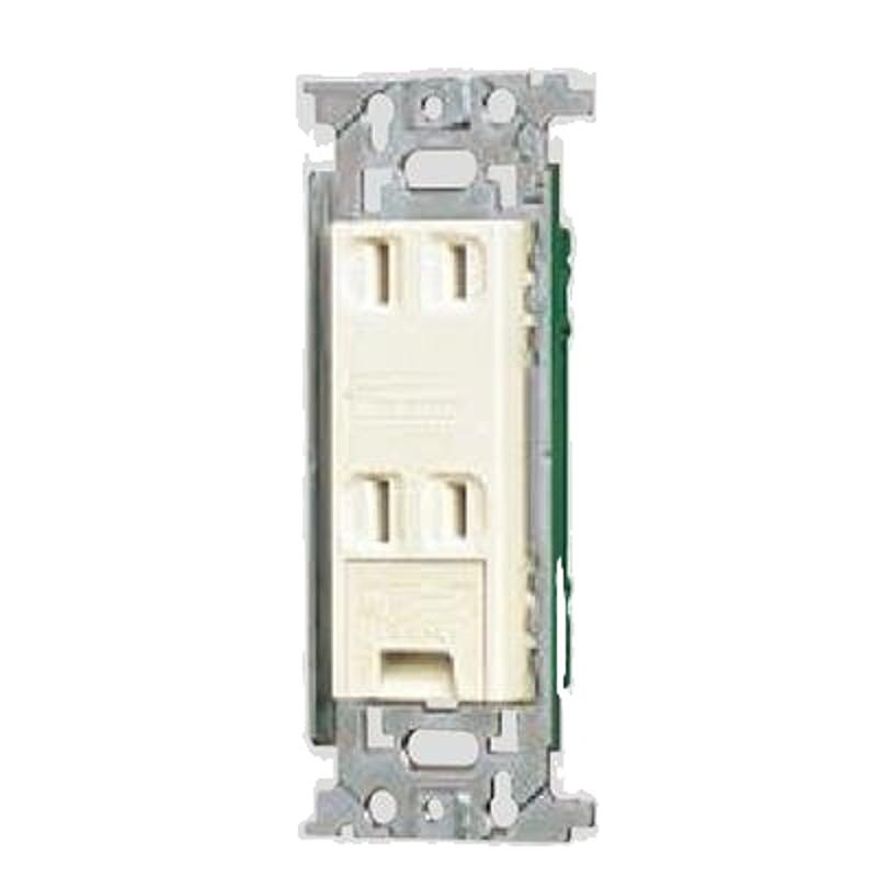 乐天商城 - パナソニック(Panasonic) 埋込アースターミナル付ダブルコンセント フラット型 10個入 WN1532K10