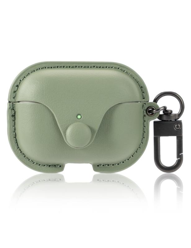 JAC Supply airpods proケース エアーポッズプロ ケース おしゃれ PU素材 前面LEDが見える 全面保護 耐衝撃 ワイヤレス充電対応