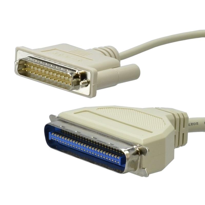 アクロス mac SCSIケーブル 0.5m Dsub25Pオス-マイクロリボン50Pオス AMS350