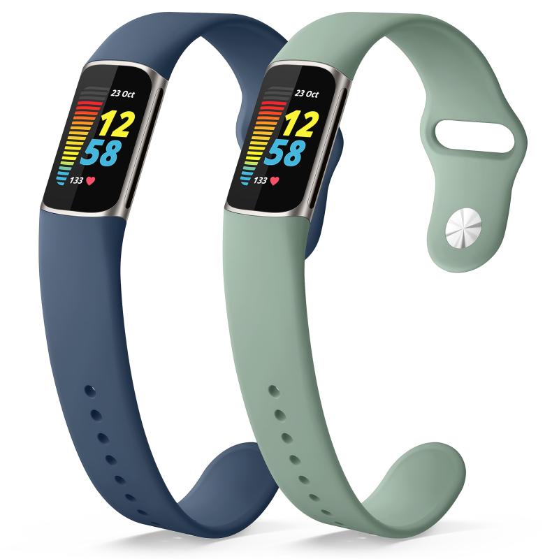 乐天商城 - 【2パック】 ベルト コンパチブル Fitbit Charge6 バンド Charge5 替えバンド, 交換ベルト シリコン交換バンド 柔らかい チャージ5 ベルト