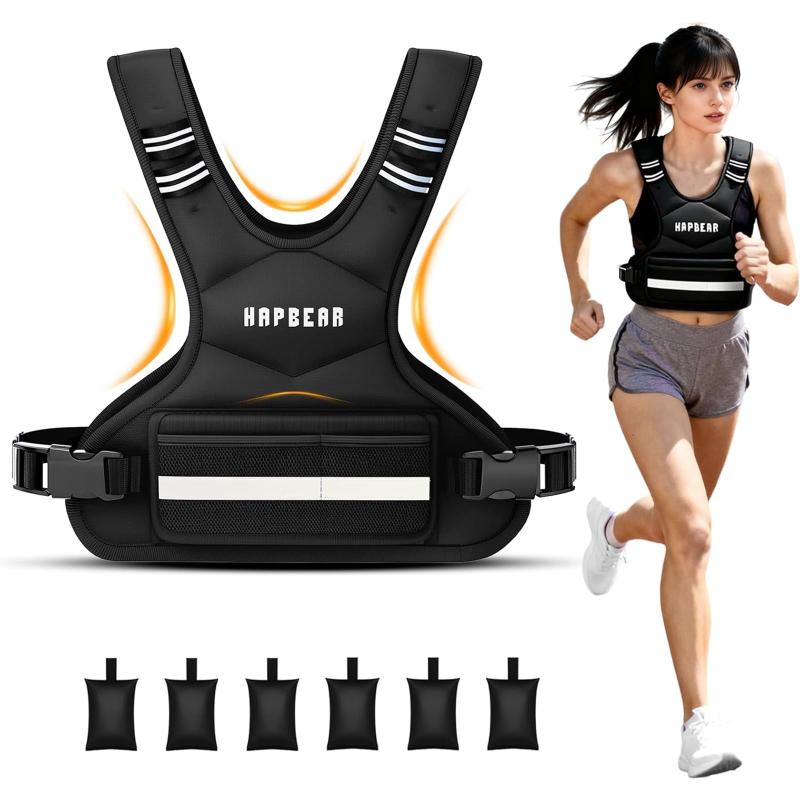 樂天商城 - HAPBEAR ウエイトベスト 5kg 調整可能 加重ベスト パワーベスト ウエイトジャケット 通気メッシュ 男女兼用 筋トレ ランニング対応 荷重ベスト 収納ポケット付き 重りベスト