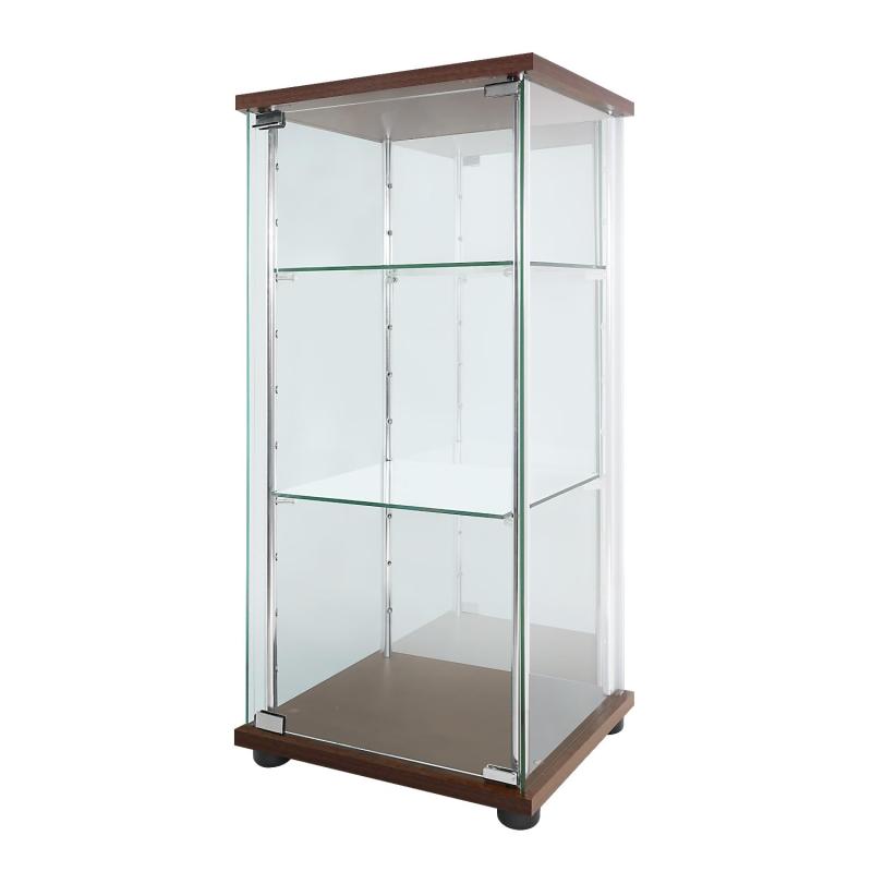 地球家具 ガラスコレクションケース MISTA ミスタ 本体 背面ミラー タイプ コレクションラック ガラスケース ディスプレイラック LEDユニット、扉用鍵は別売