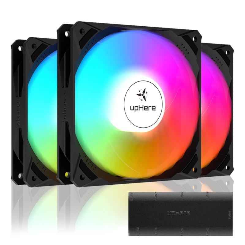 Novonest ARGB PCケースファン 120mm 静音 高性能 冷却ファン RGB ファン ledファン PWM 4PIN PC パー..