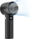 ハンディファン 【2024新登場 強力なターボファン搭載】携帯扇風機 100段階風量調節 卓上扇風機 13000RPM大風量 手持ち扇風機 充電式 5000mA...