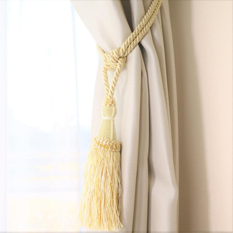 INTERIX カーテン留め おしゃれ ステッチ1つふさタッセル
