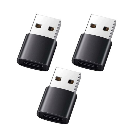 RuiMi USB Type C (メス) to USB 2.0 (オス) 変換アダプタ 高速データ伝送 QC2.0 高速充電 対応 スマホ パソコン等 3個セット RuiMi USB Type C (メス) to USB 2.0 (オス) 変換アダプタ 高速データ伝送 QC2.0 高速充電 対応 スマホ パソコン等 3個セット