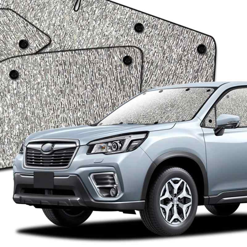 趣味職人 サンシェード シームレスサンシェード フォレスター SK9/SKE/SK5型 FORESTER 車用 カーテン 車中泊 カーフィルム フルセット 日本製 対応 『03s-e017-sa』