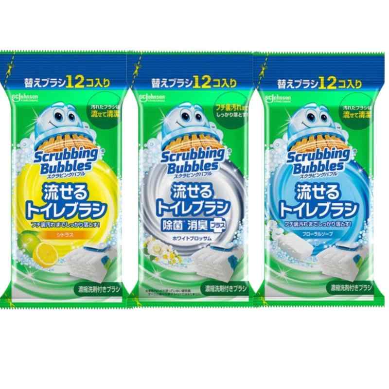 スクラビングバブル 流せるトイレブラシ トイレシート