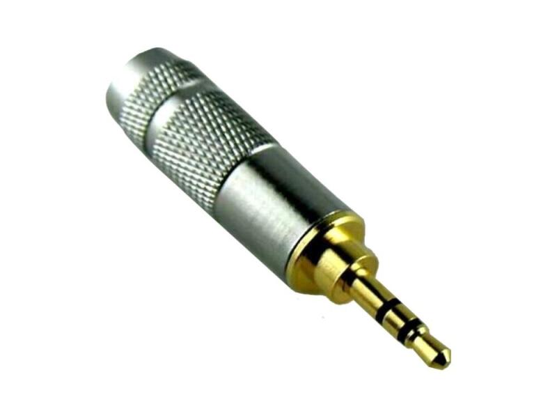2.5mm ミニプラグ ミニミニプラグ マイクロプラグ フォーンプラグ フォンコネクタ ハンダ式 自作用 金メッキ 3極 A シルバー(2.0)