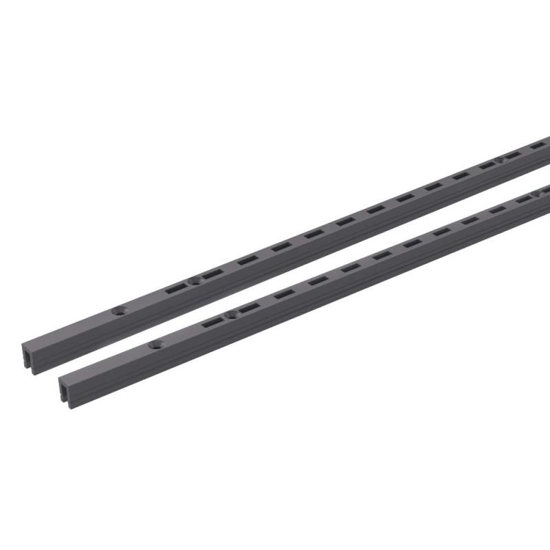 南海プライウッド アームハング棚柱SS 棚柱 SSブラック 高さ1200mm 2本入(ビス付) SS-H12B-2