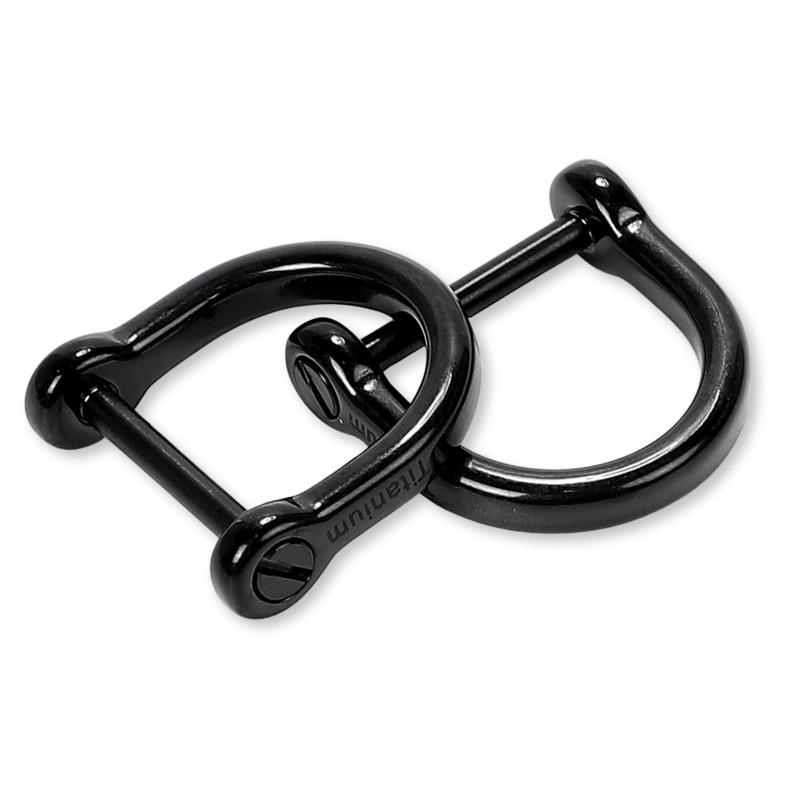 樂天商城 - calm wish チタン カラビナ キーホルダー 車 バイク 強靭 金具 耐久 Dカン シャックル 連結 金属 カー 鍵 ミニ 小型 DIY