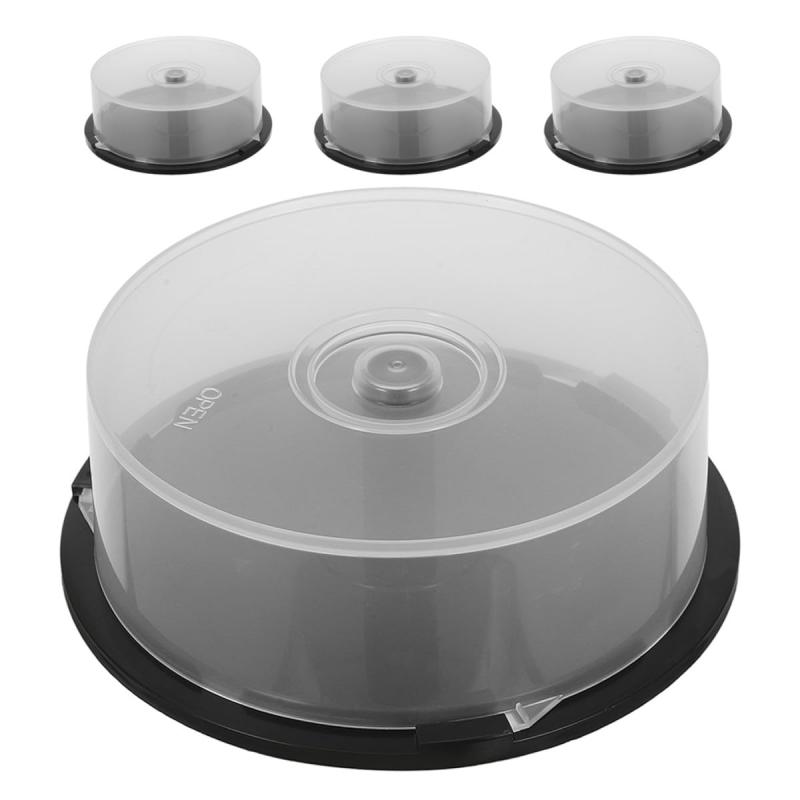 Mikikit 空のCDケース 25枚収納 ディスクキャリア 4枚セット クイックアクセス 可能なDVD CDホルダー 家庭およびオフィス用