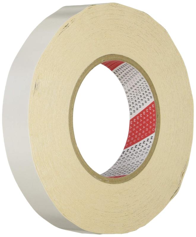 マサル工業 モール用両面テープ マヂックステッカー 床用 幅25mm 25MS幅サイズ(mm):25厚さサイズ(mm):0.65長さ:20m粘着剤:ゴム系仕様:床用