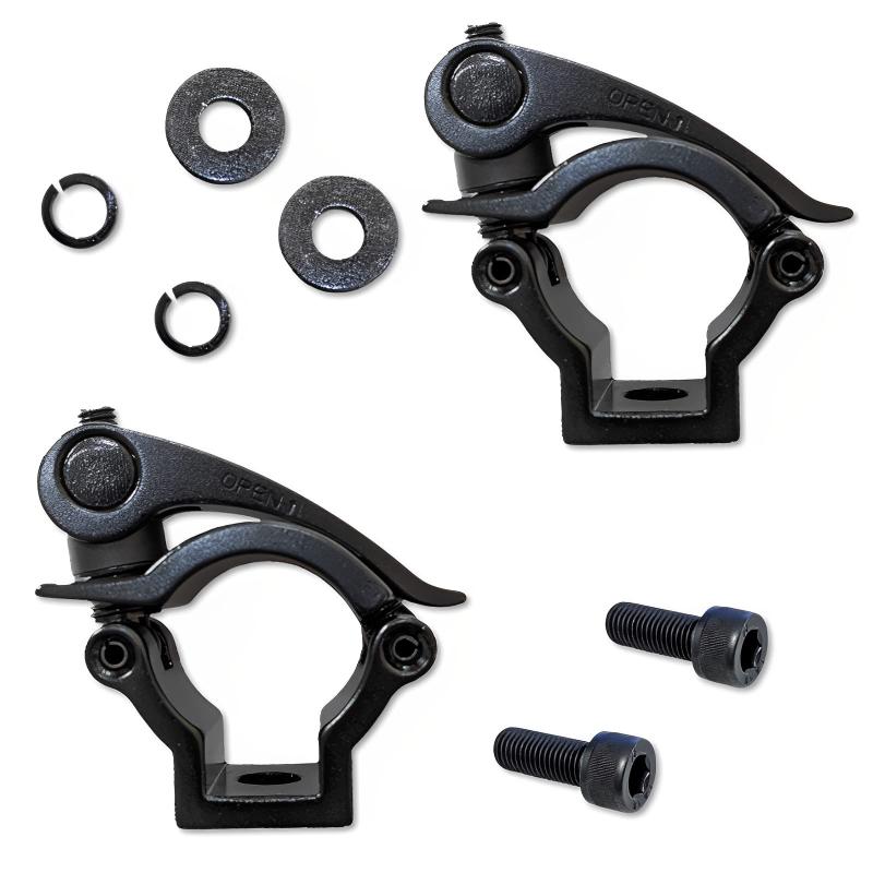 solunaterra スコップホルダー 汎用 ジムニー スコップ 固定 4WD オフロード クランプ 2個セット