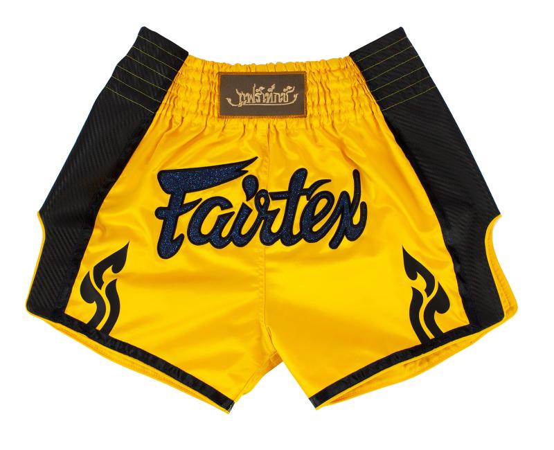 Rakuten - Fairtex ムエタイ ボクシング ショーツ スリムカット - ブラック、ホワイト、レッド、オレンジ、ブルー、イエロー、S、M、L、XL