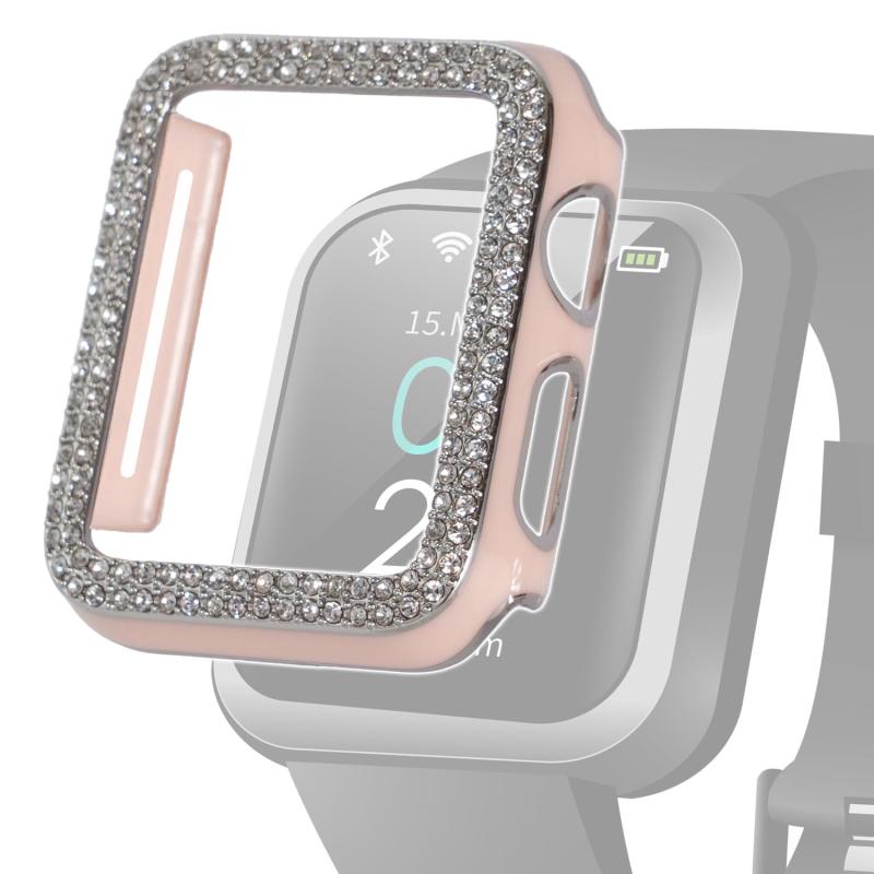 【ReROGUE】apple Watch カバー 「38mm 40mm 41mm 44mm 45mm 1/2/3/4/5/6/7/8/SE対応」 アップルウォッチ ケース キラキラ ラインストーン