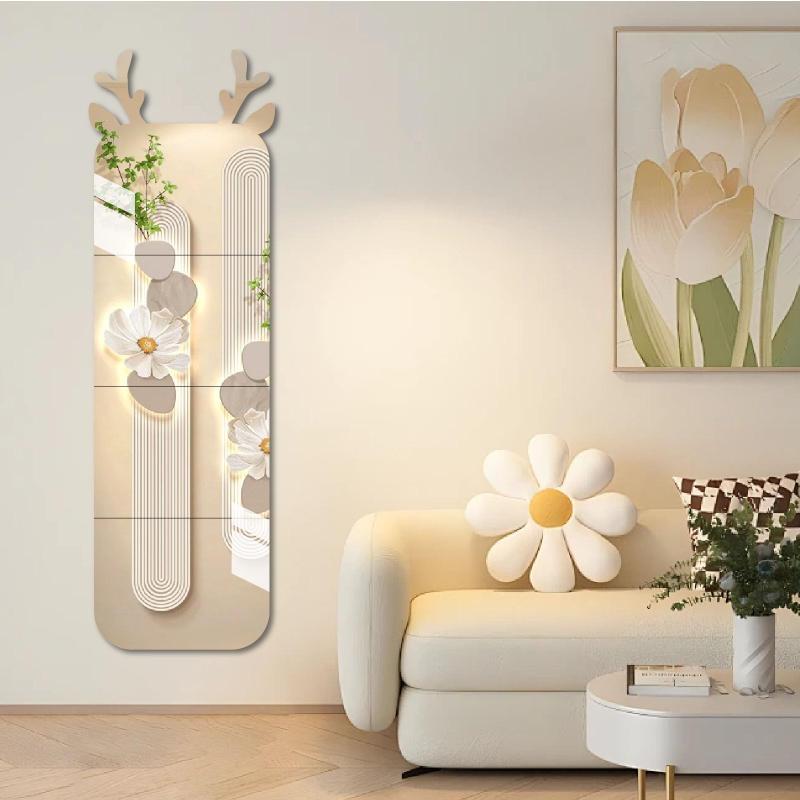 Yodilala 全身鏡 割れない鏡 どこにでも貼り付け可能 化粧鏡 洗面鏡 浴室鏡 寝室鏡