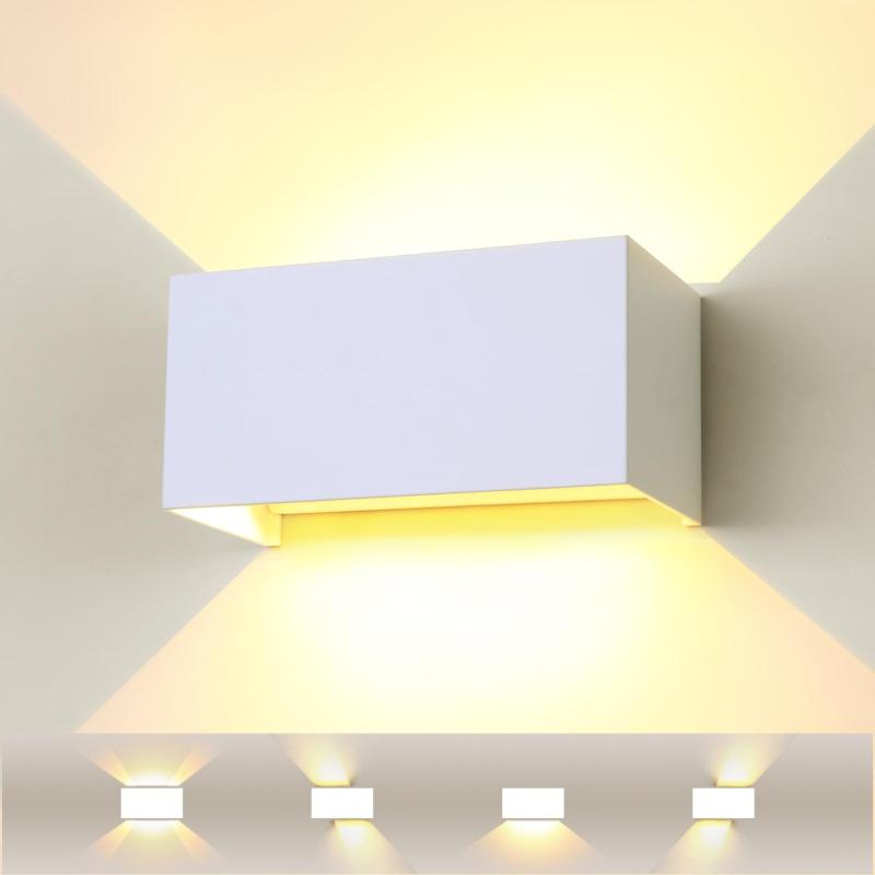 Lightess LED 玄関ライト ポーチライト 玄関灯 防水 防雨 IP65 壁直付型 屋外屋内兼用 DIY角度調整 屋外 ウォールライト ブラケットライト 玄関照明 表札灯 壁掛け照明 ガーデンライト 照明器具