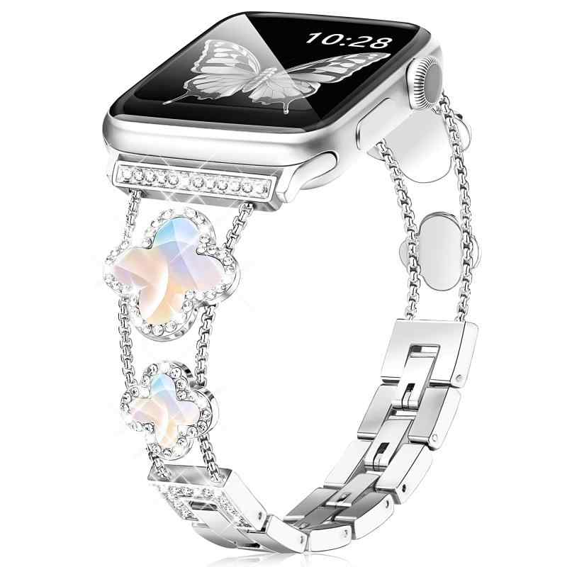 樂天商城 - [SIBOYL] 四つ葉バンド互換うApple Watch バンド41mm 40mm 38mm 42mm (Series10) 46mm 45mm 44mm 49mm 42mm(Series 3/2/1)、iWatchバンドの対応アップルウォッチ バンド