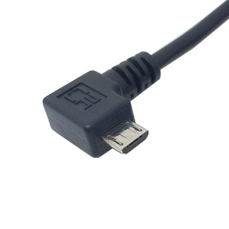 JSER 左向きL型 マイクロUSB OTG 標準タイプB プリンター スキャナー ハードディスク ケーブル 60cm