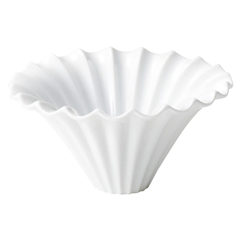 光洋陶器(Koyotoki) コーヒードリッパー 陶器 おしゃれ 直径約13cm カフェ 喫茶店 コーヒー ドリップ 器具 フレア ピュアホワイト 白 日本製 19700358