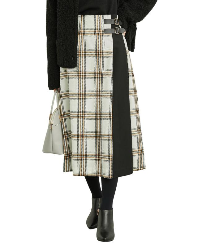 ROPE' PICNIC(ロペピクニック) スカートチェックコンビキルトスカートレディース maisonclover-10395200 メゾンクローバー パッケージ画像