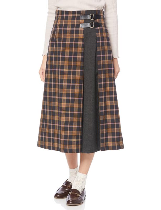 ROPE' PICNIC(ロペピクニック) スカートチェックコンビキルトスカートレディース maisonclover-10395200 メゾンクローバー サンプル画像3