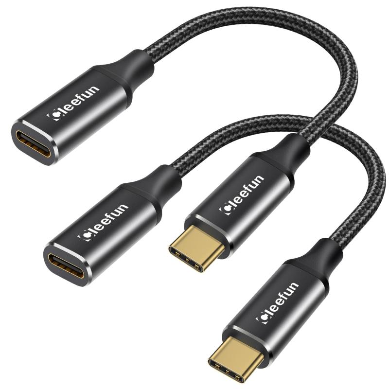 CLEEFUN USB C 延長ケーブル 100W/5A PD急速充電 タイプC 延長コード 高耐久ナイロンMacBook Pro Switch iPad Proなど様々なusb-cデバイスに対応