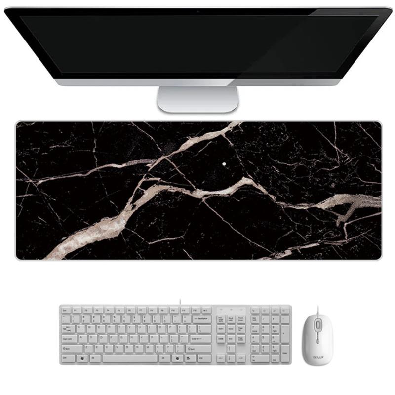 NOELAMOUR マウスパッド 大型 大理石 ゲーミングマウスパッド 光学マウスパッド ロング