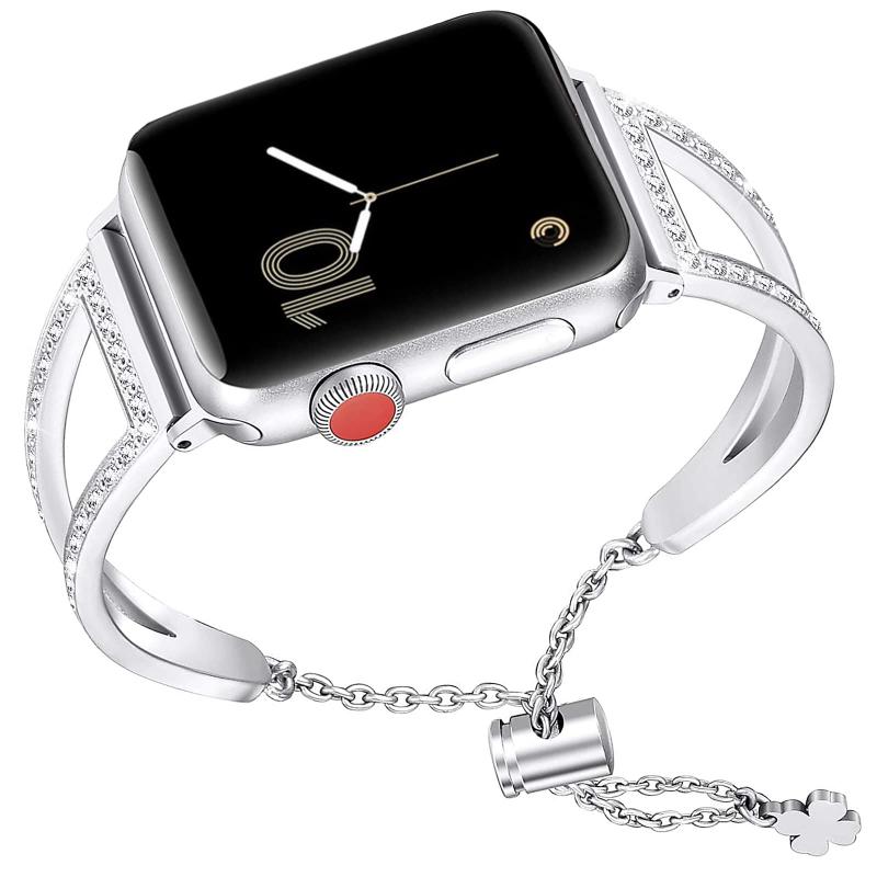 NINKIコンパチブルApple Watch 41mm 40mm 38mm きらきらバンド おしゃれ 高級 華奢 ブレスレット ダイ..