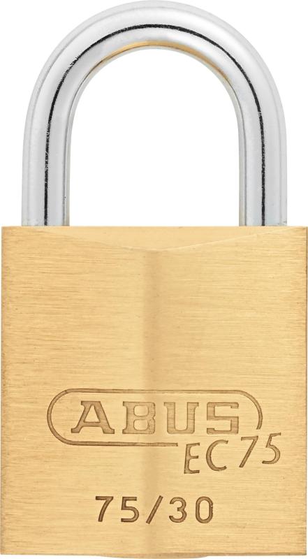 日本ロックサービス(Nihon Lock Service)ABUS 真鍮南京錠 EC75/30 KD ディンプルシリンダー バラ番