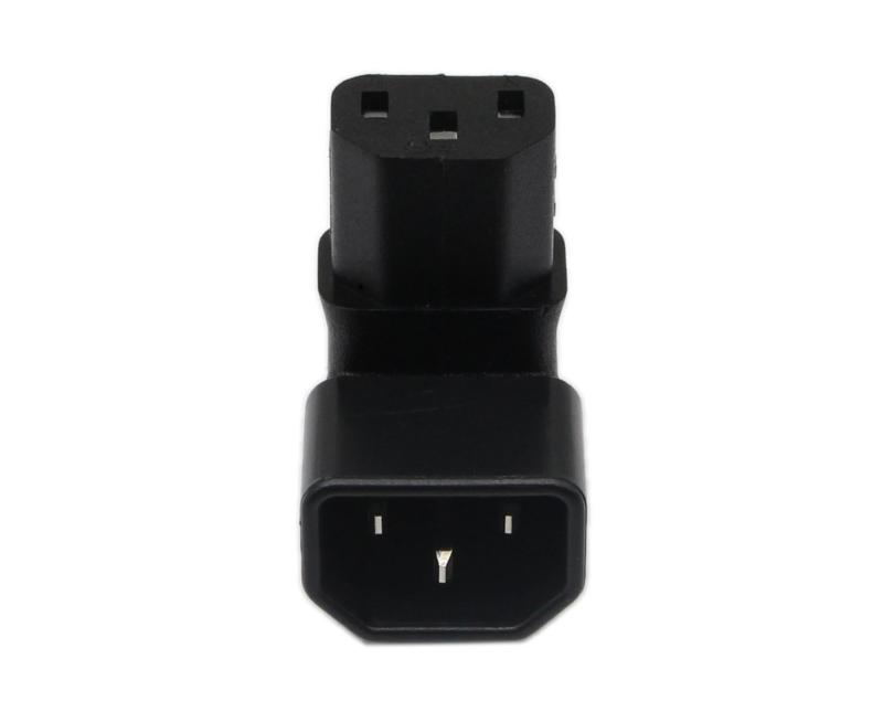 CERRXIANアップ角IEC 320 C14 3ピンオス - C13メスPDU PSU UPSパワーエクステンションアダプタLCD LEDウォールマウント用レセプタクル