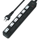 SAYBOUR 電源タップ 雷ガード 適格請求書発行可 光らない 個別スイッチ 節電タップ 6個口 延長コード おしゃれ 省エネ ACコンセント PSE認証済