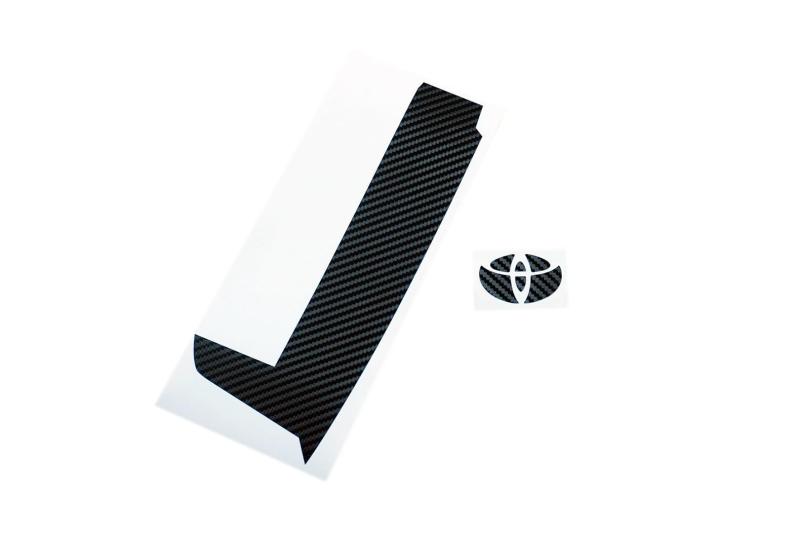 乐天商城 - ヴォクシー 90 ノア 90系 コンソール エンブレム ステッカー シール デカール 2点SET カーボン調 New Car LIFE